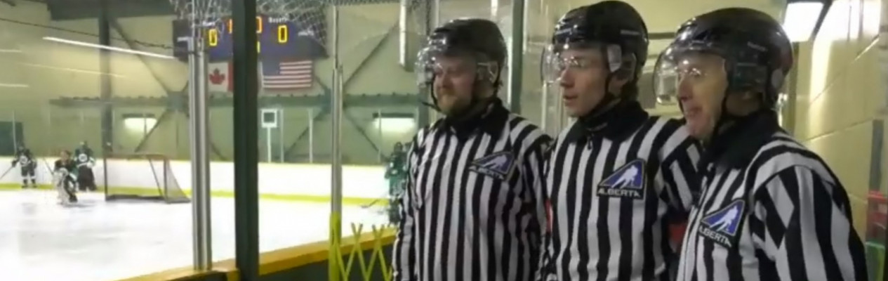 3 generations, 1 family of referees hit the ice at minor hockey week